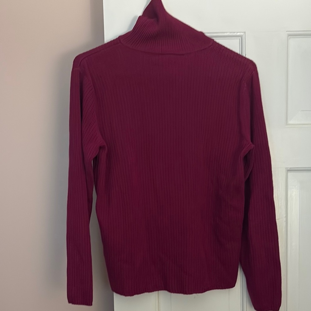 Talbots Red Cowl Neck Sweater